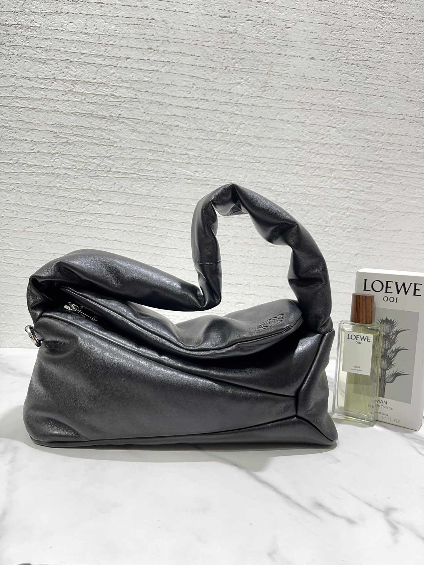 L0ew* puzzle puffer hobo bag-31*16*13cm