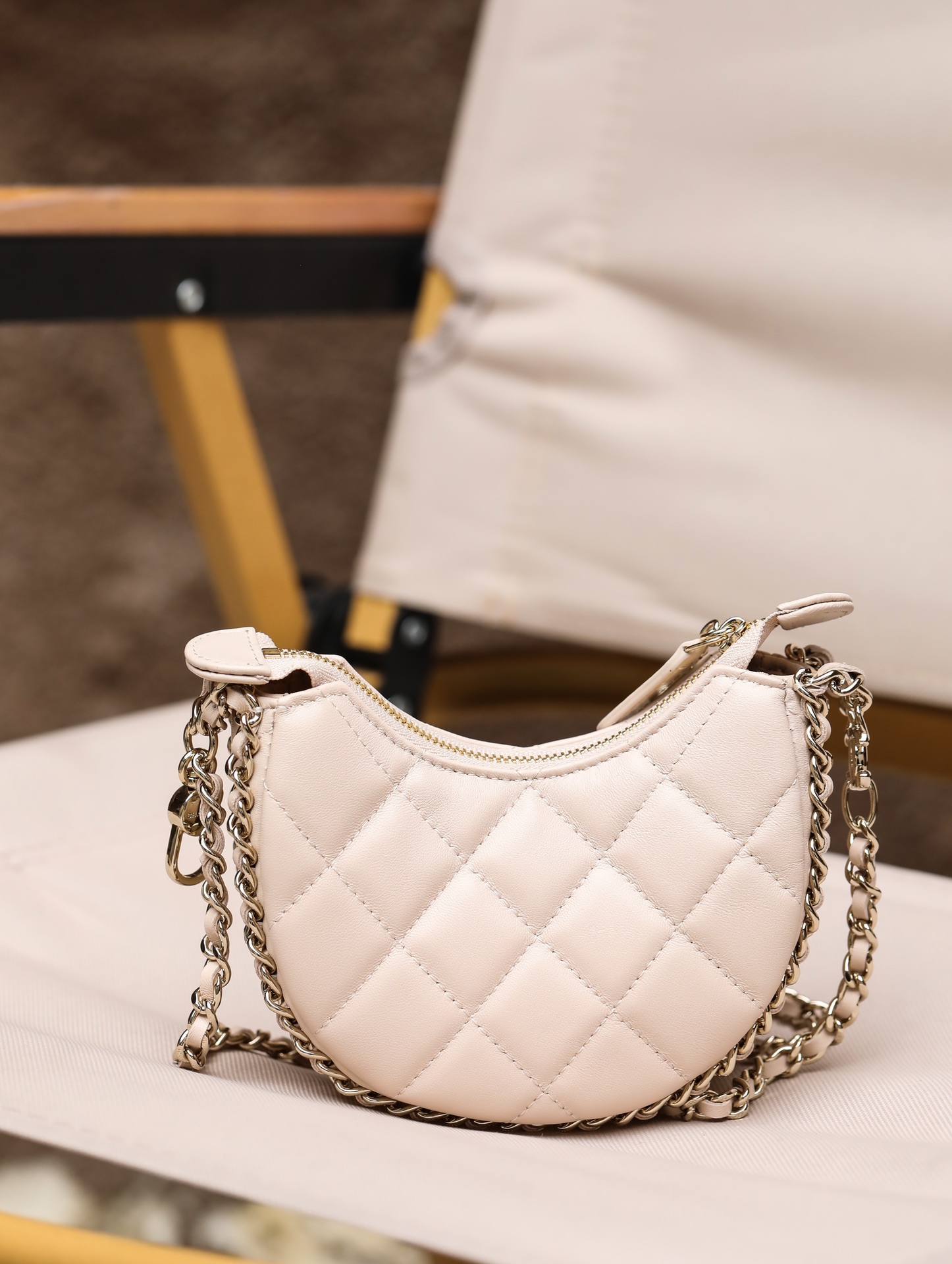 Ch@nel 23SS Moon Bag-16*10/22*14CM