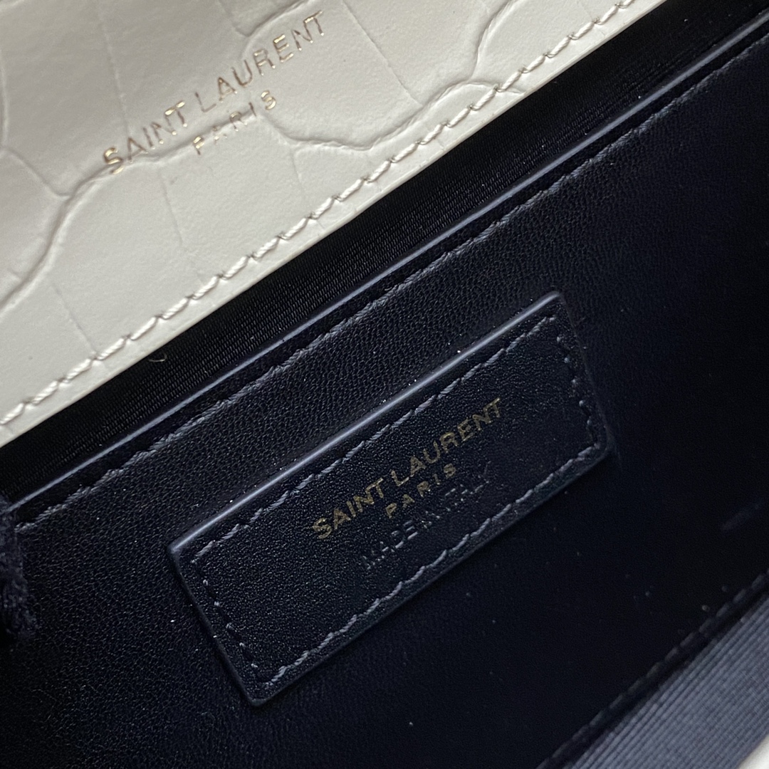 Y*L kate with tassle in crocodile-20x13.5x5.5ccm