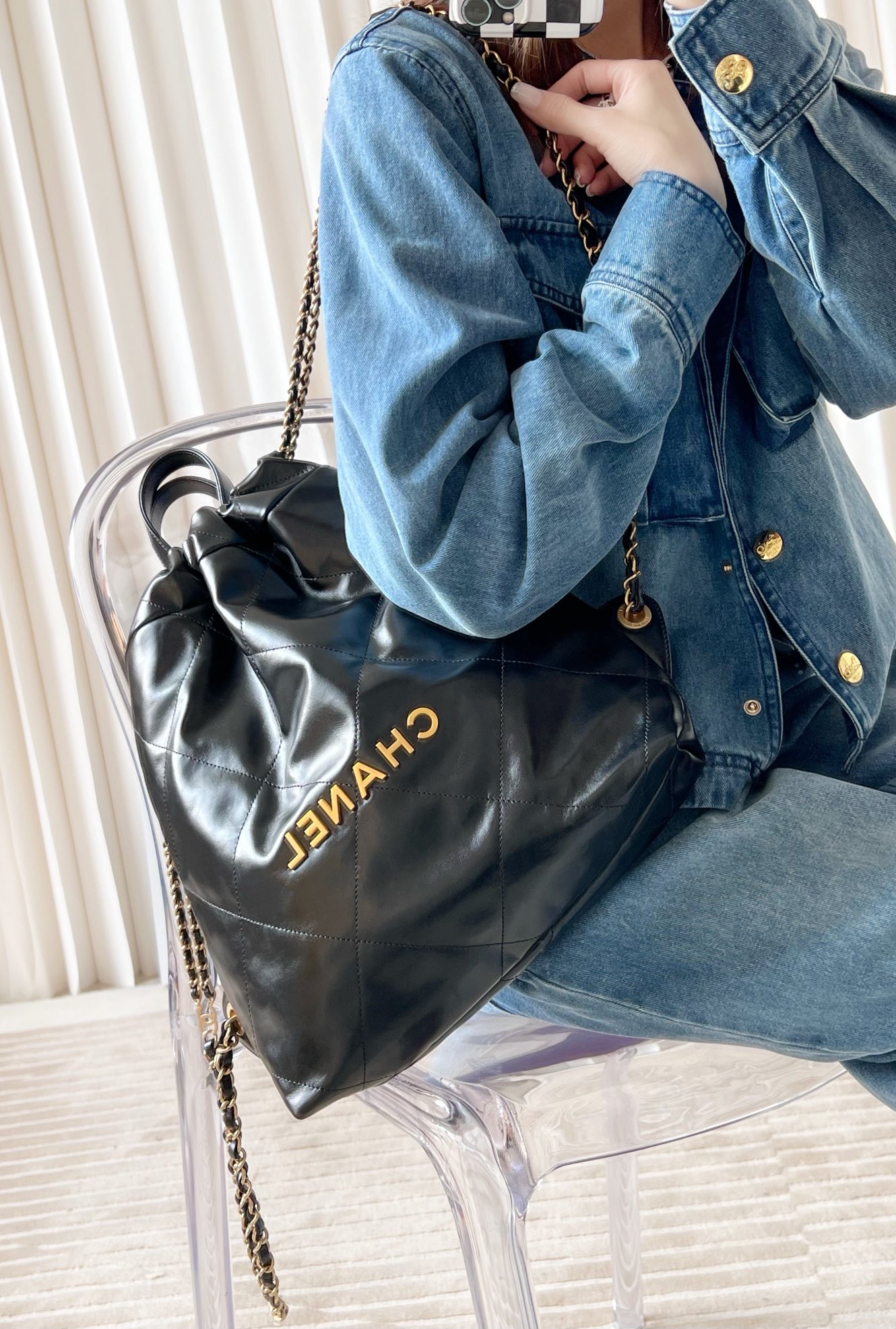 Ch@nel Backpack-29*34*10.5CM