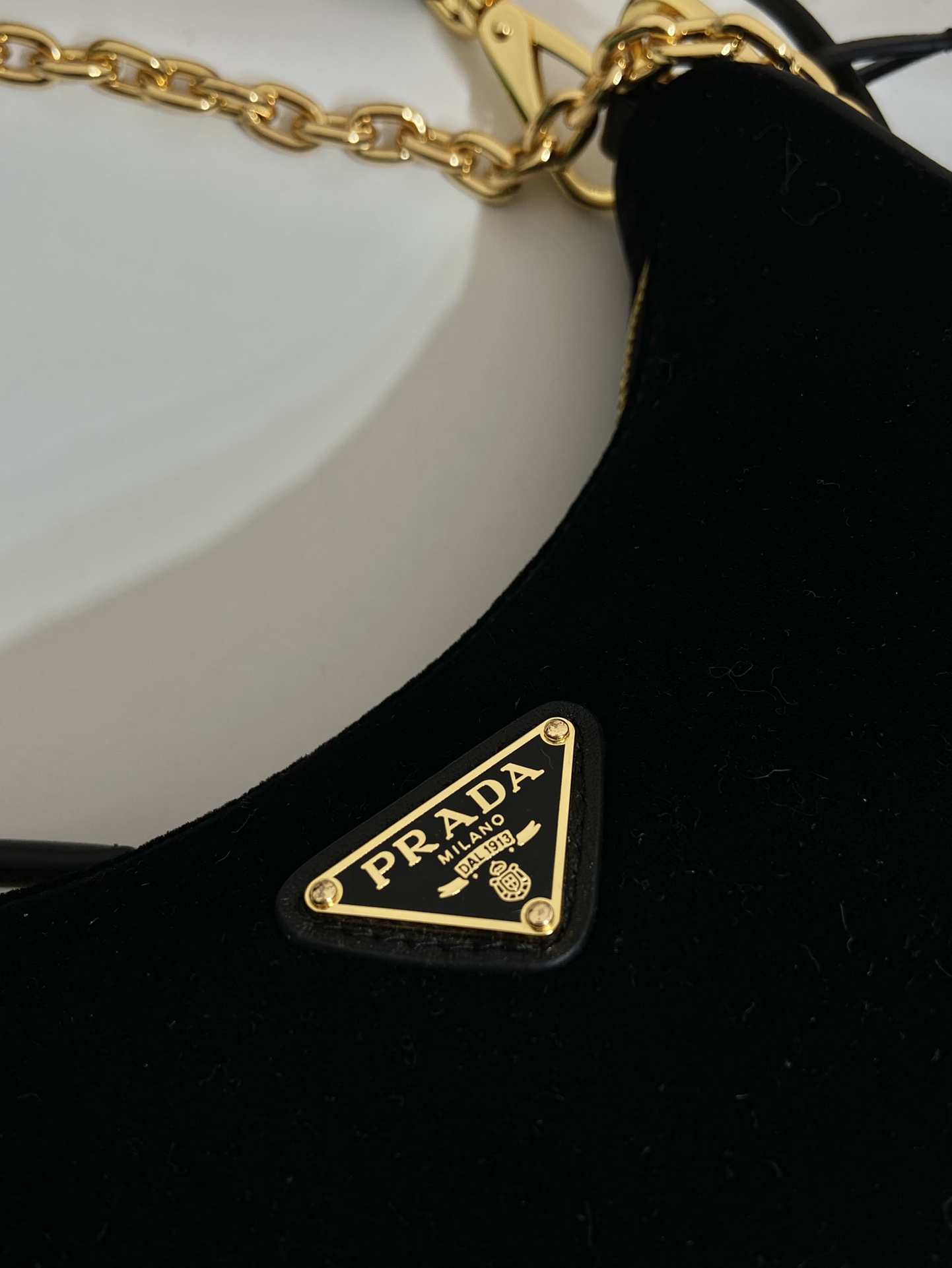 Pra*a nylon 1bc204b hobo bag-23*17*6.5cm