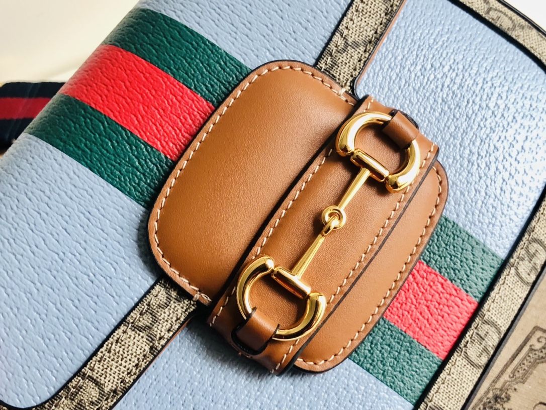 G*u*i 1955 horsebit shoulder bag-20.6*14.4*5.1cm