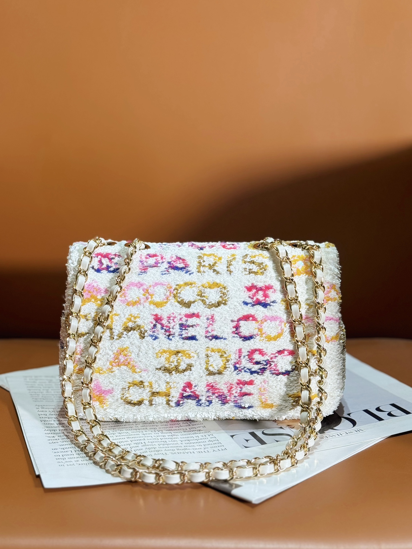 Ch@nel Flap Bag-14*21*8CM