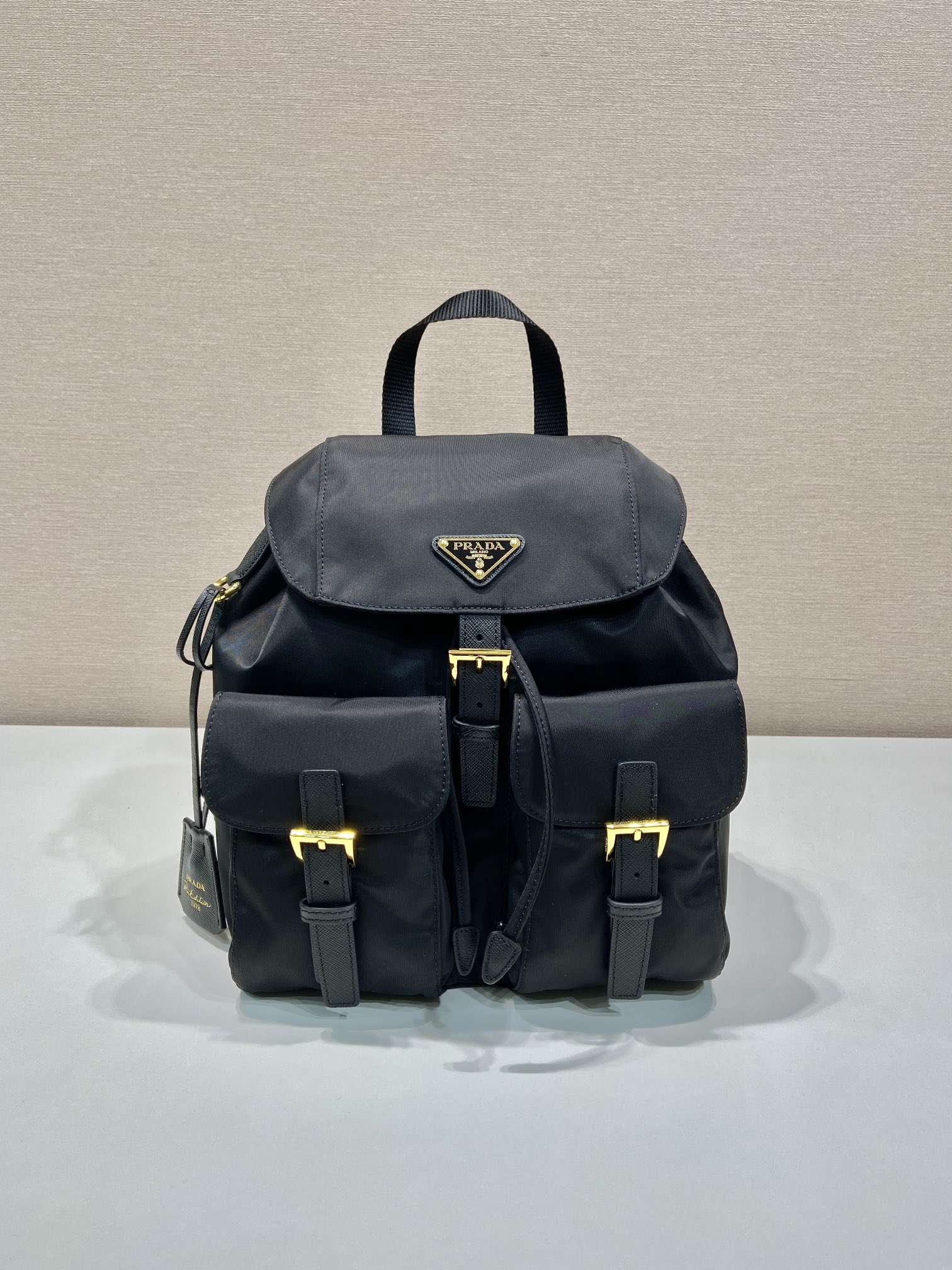 Pra*a re-nylon 1bz677 backpack-12*23.5*28cm