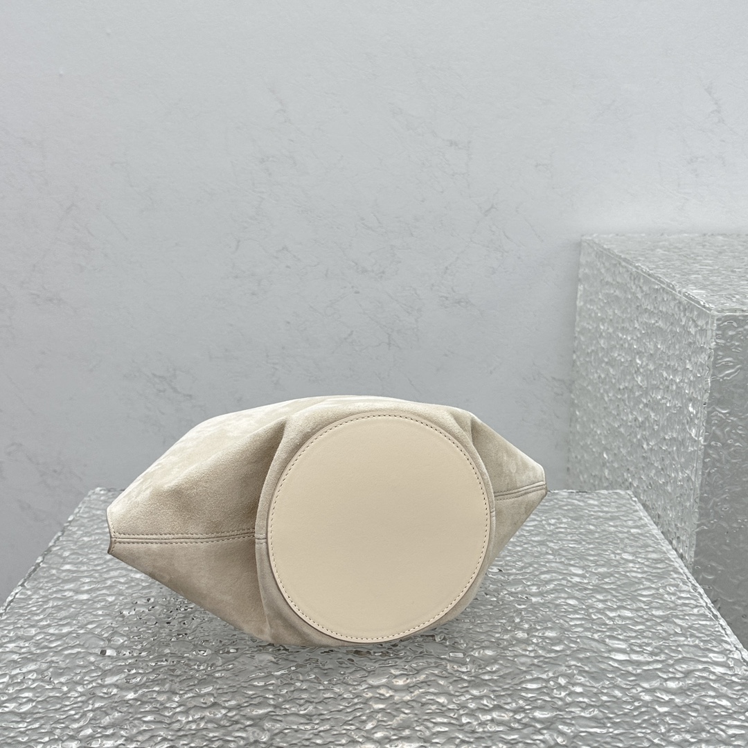 Khaki Lotus Mini Matte Handbag-16*16*15CM