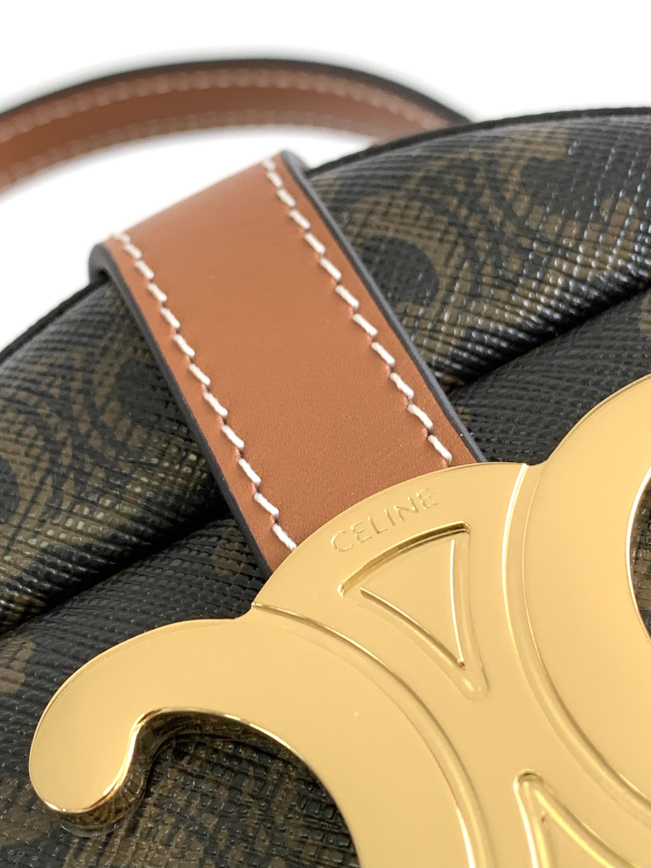 Ce**e round box triomphe bag-12x12x9cm