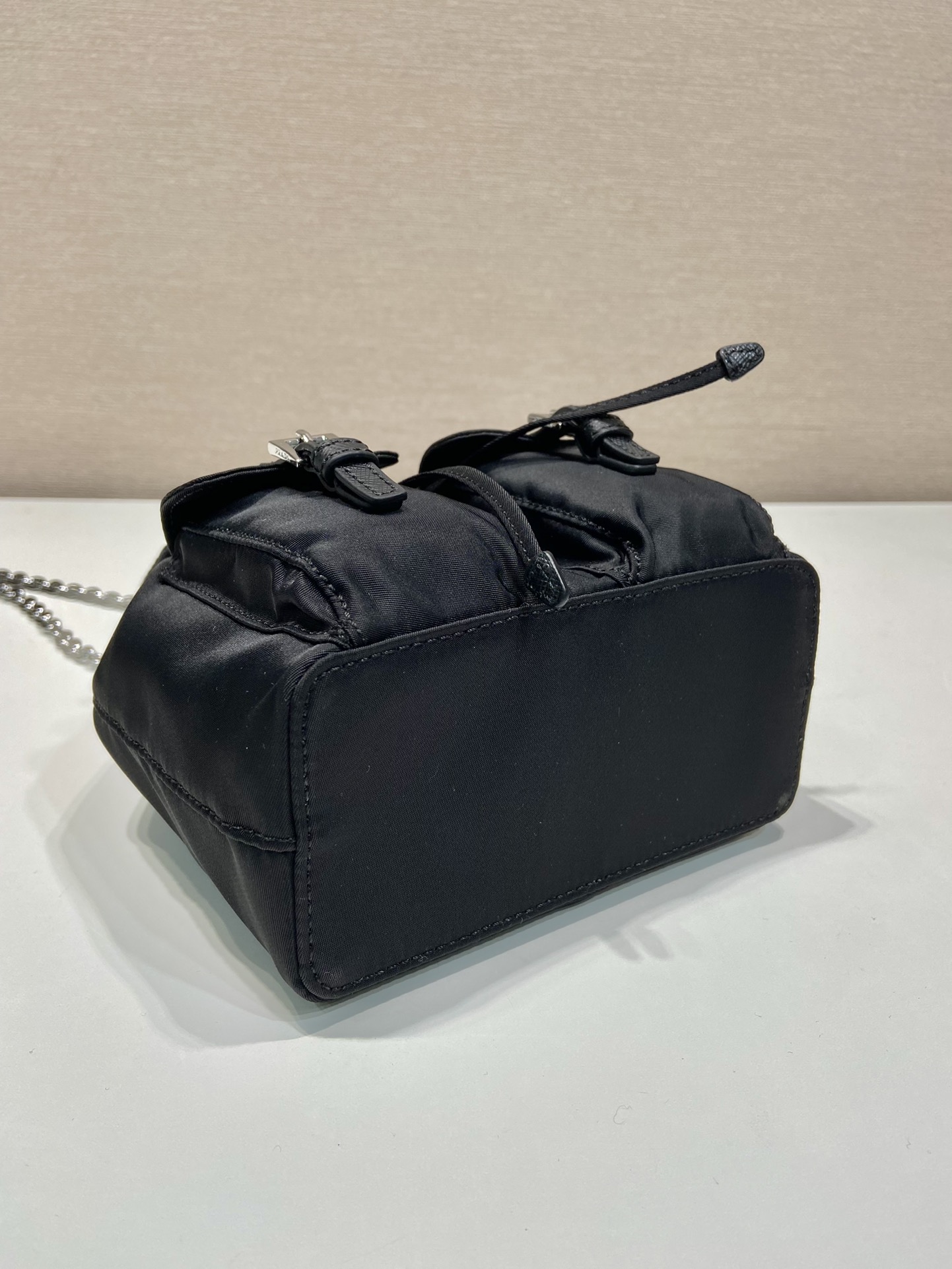 Pra*a re-nylon 1bh029 backpack-17*18.5*8cm