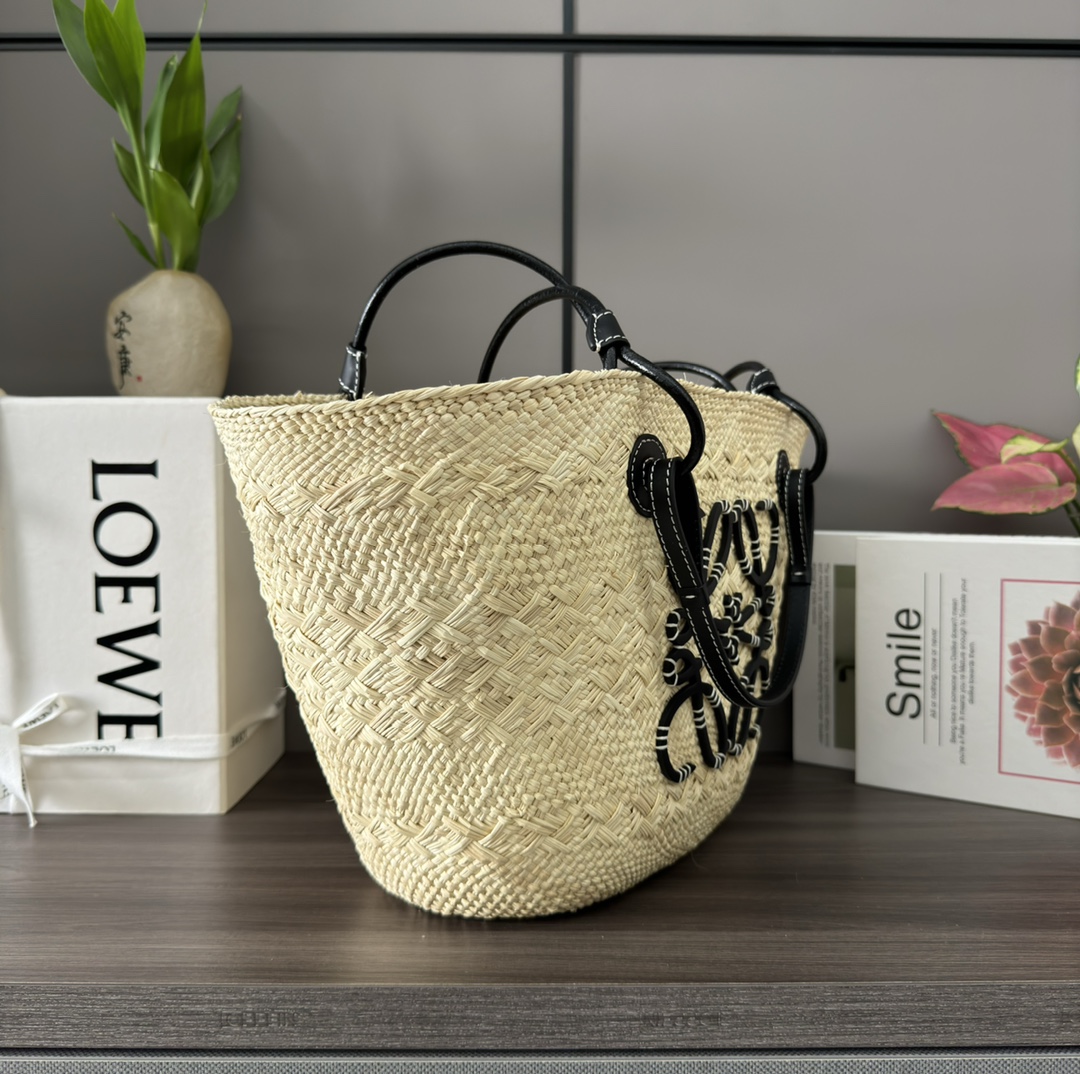 L0ew* anagram basket tote-46*27*30cm