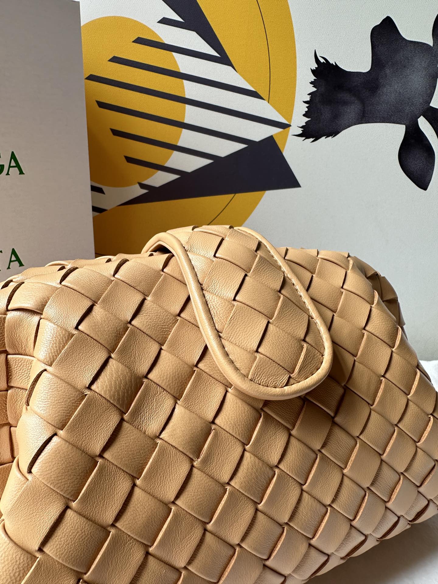 bo*te*ga Ve*ne*ta lauren 1980 teen leather clutch-31.5*16.5*11cm