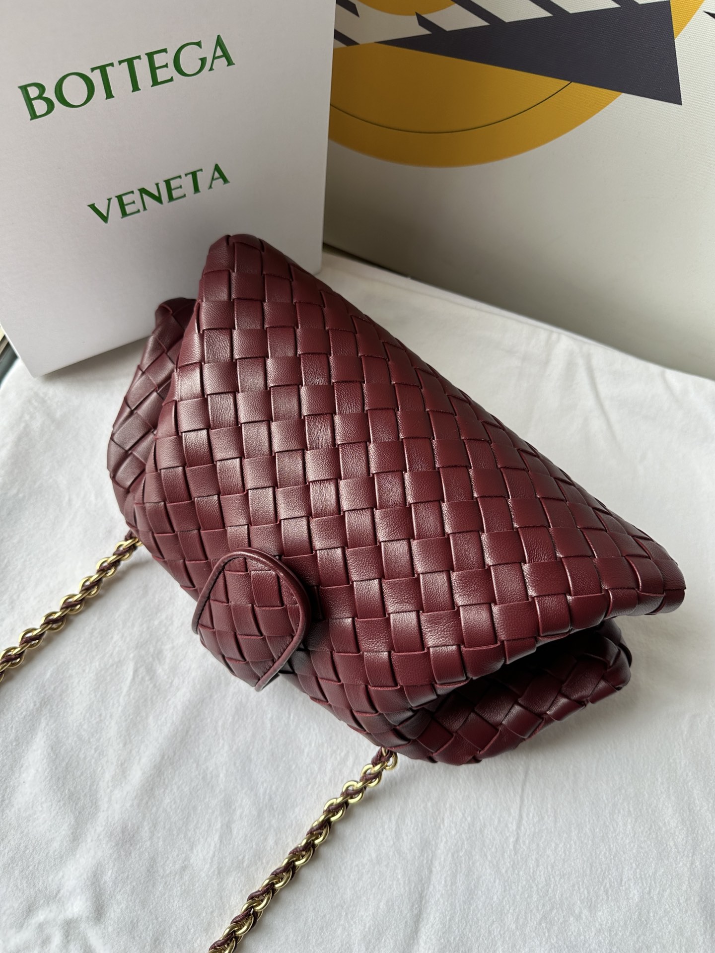 bo*te*ga Ve*ne*ta lauren 1980 teen leather clutch-31.5*16.5*11cm