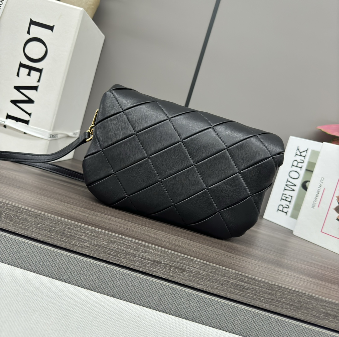 L0ew* puffer goya bag-20*6*13cm