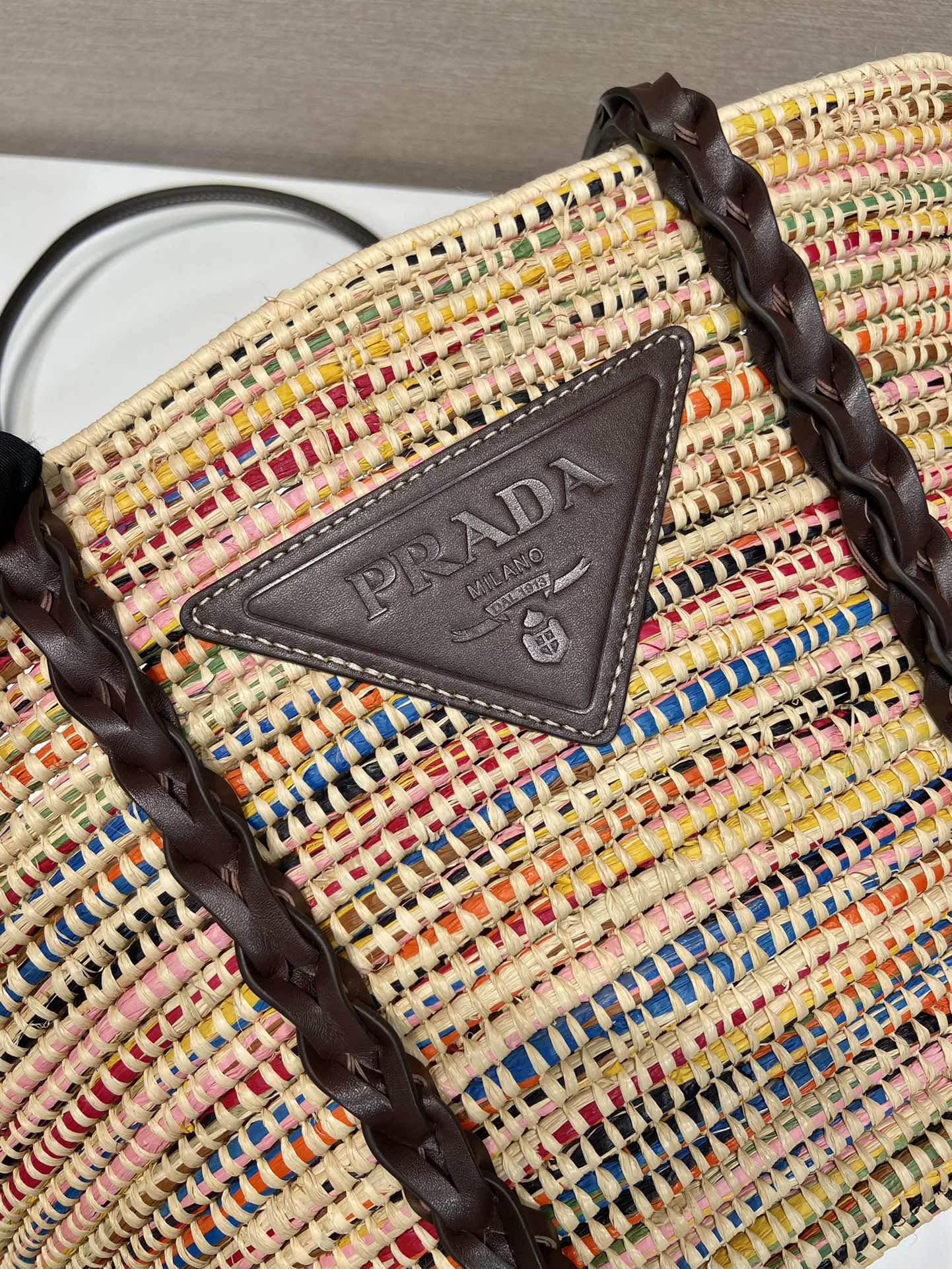 Pra*a 1bg312 basket bag-24*24*17cm