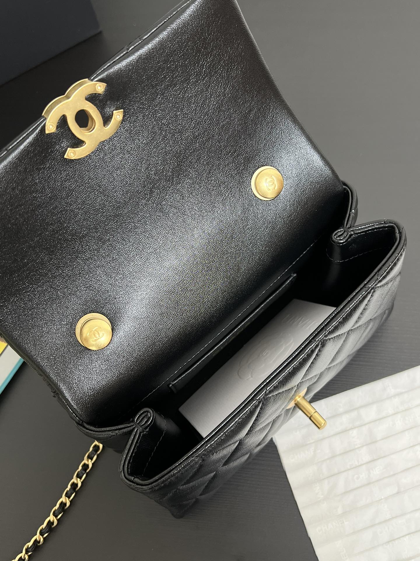 Ch@nel Flap Bag-20*12*6CM