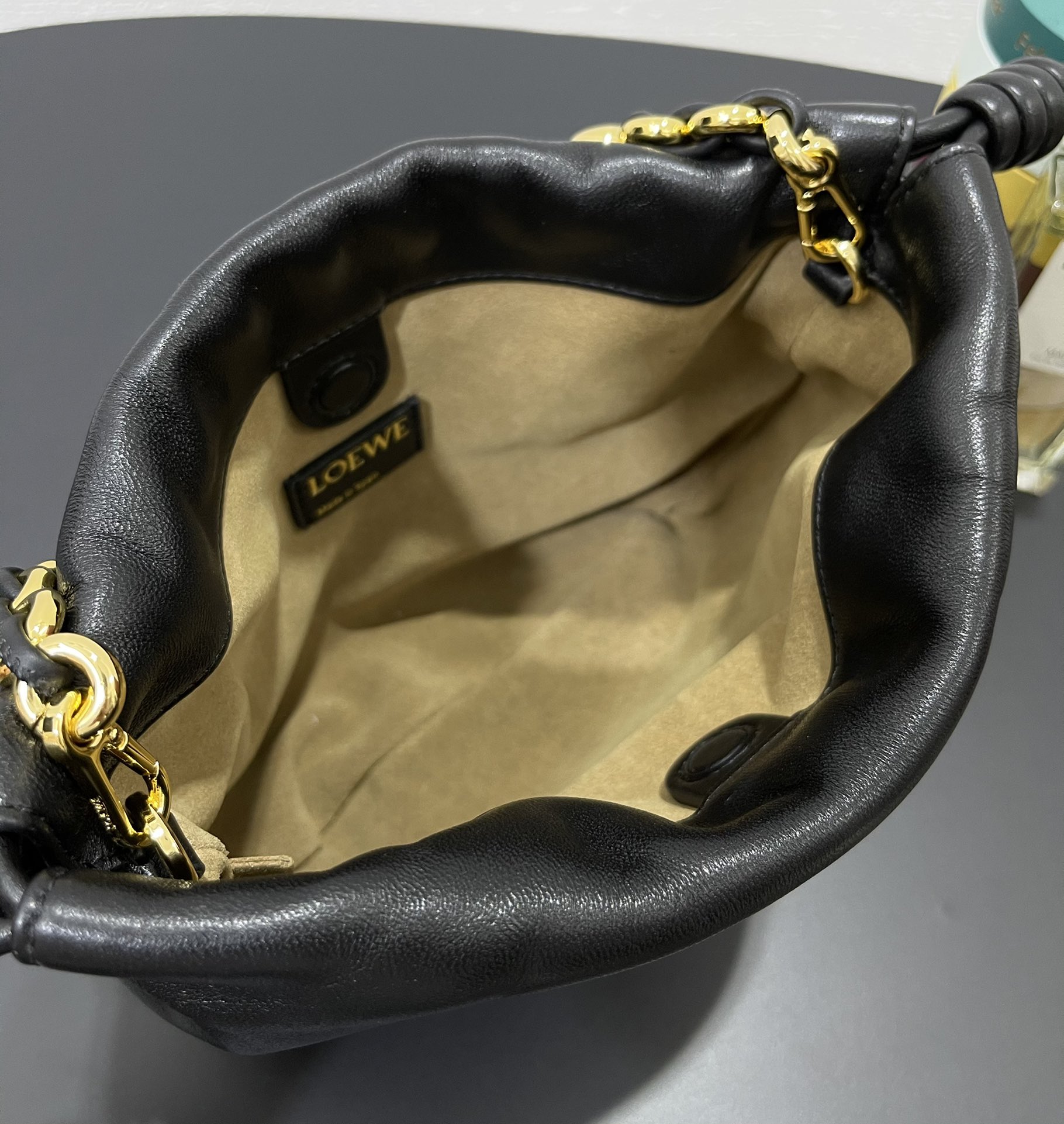 L0ew* flamenco purse 23*5.5*17cm