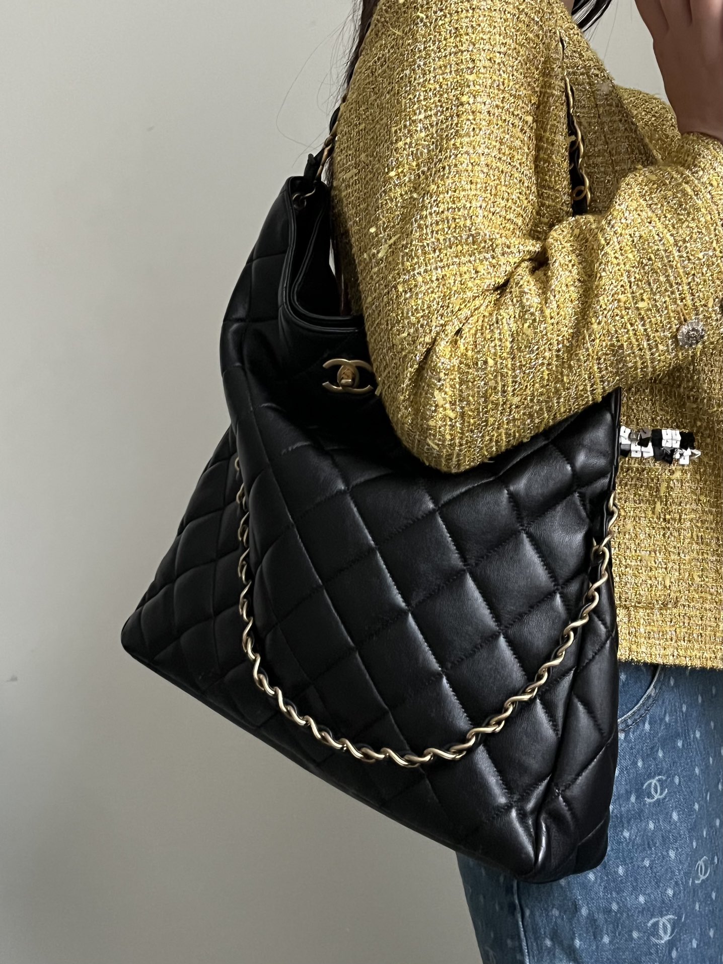 Ch@nel 24P Maxi Hobo-30×17.5×6&37×26.5×9CM