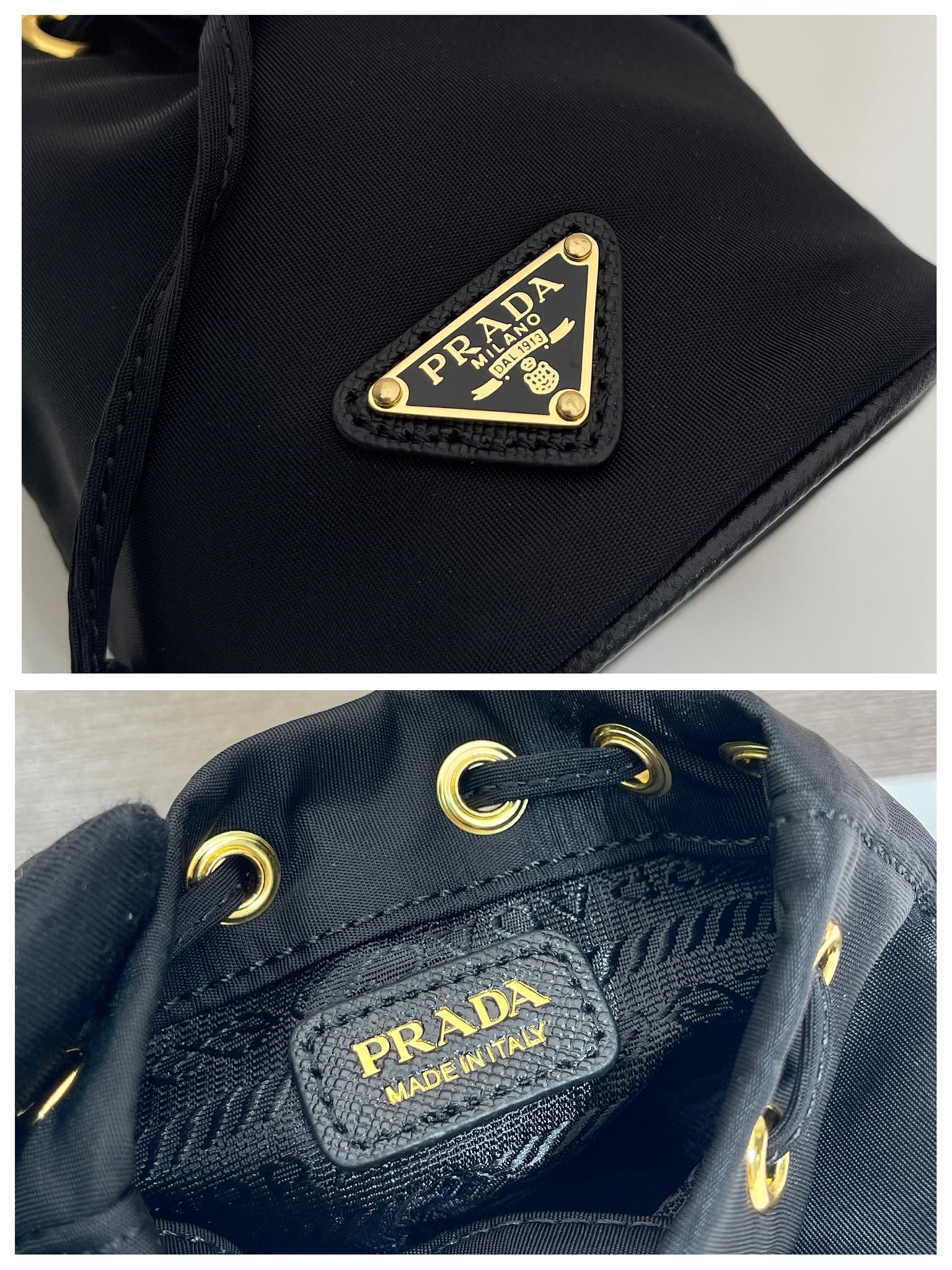 Pra*a 1tt202 re-nylon mini bag-8.5*10.5cm
