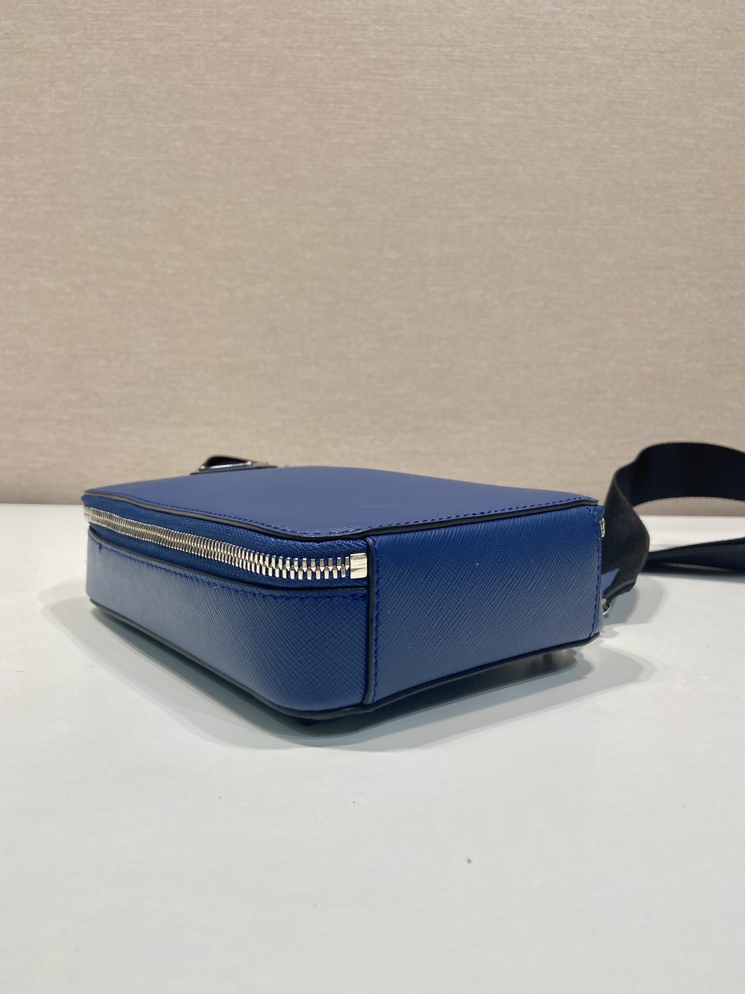 Pra*a 2vz106 Pra*a brique saffiano leather bag-14*20*5cm