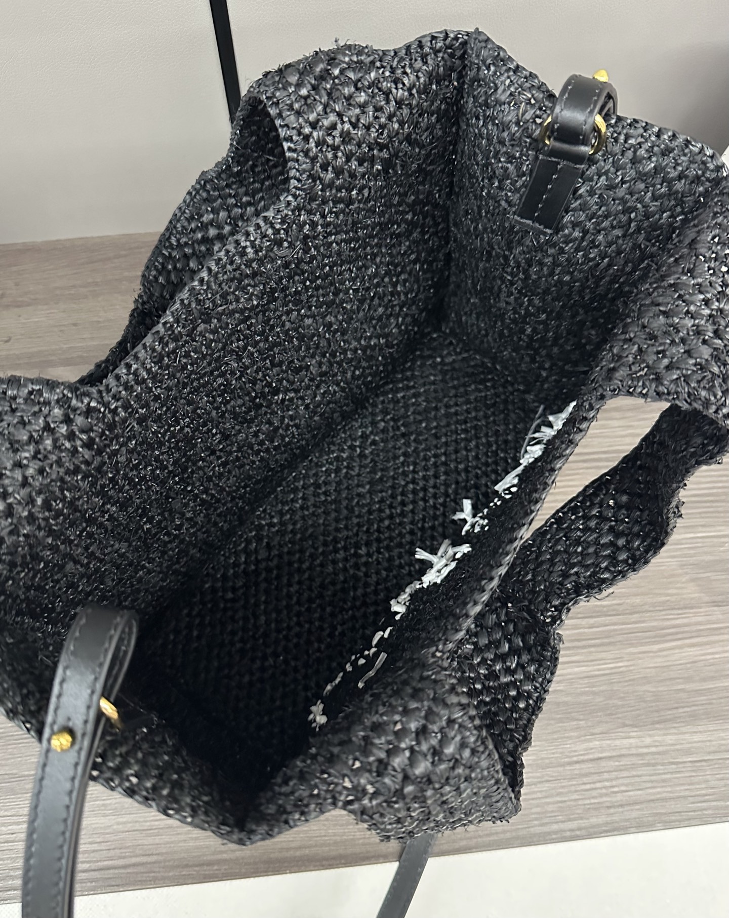 Lowee Raffia Font Tote Bag-24✕11✕19.5CM