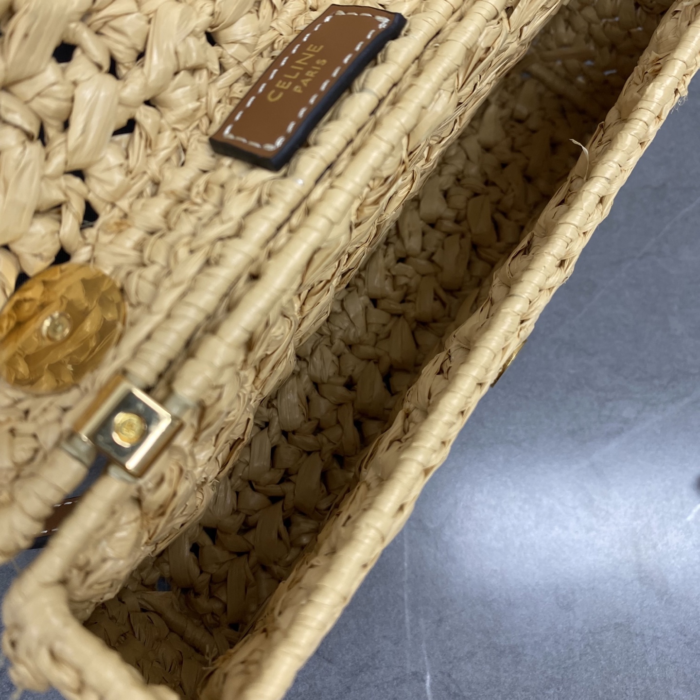 Ceili Teen Lola in Raffia Effect Textile-20x11.5x5CM