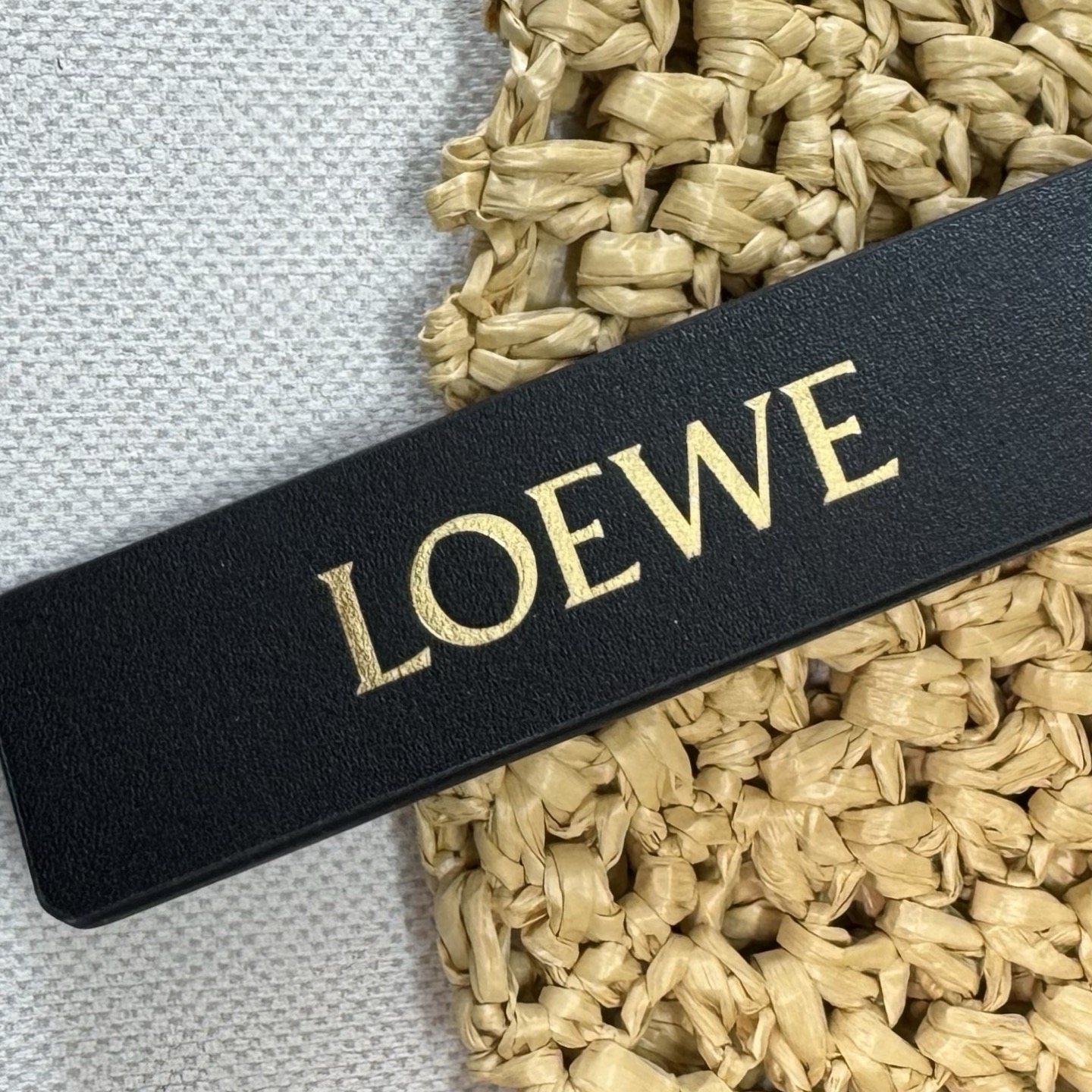 Lo*we Punch Hole Hobo Bag-34*22*24CM