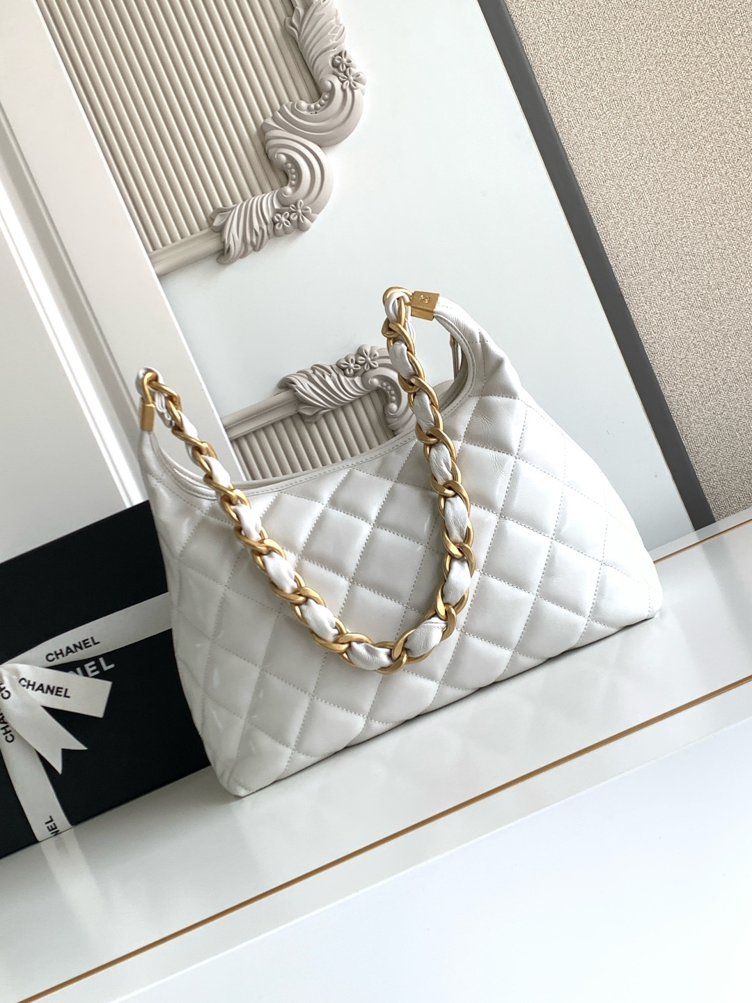 Ch@nel 2025SS Hobo Bag-32x30x12CM