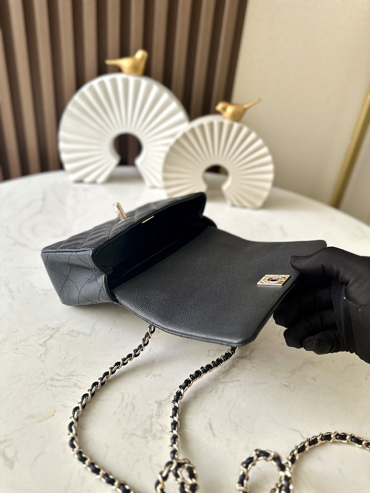 Ch@nel Flap Bag-12*18*6.5*cm