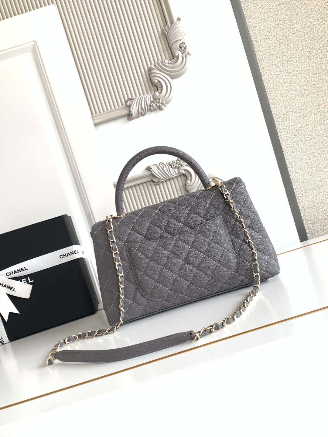 Ch@nel coco handle Flap Bag-24CM