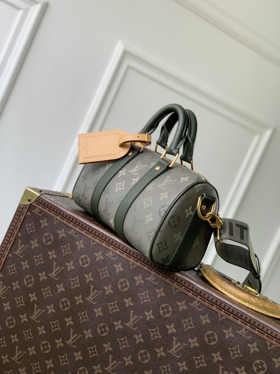 Lv Keepall Bandoulière 25-15*11*25CM