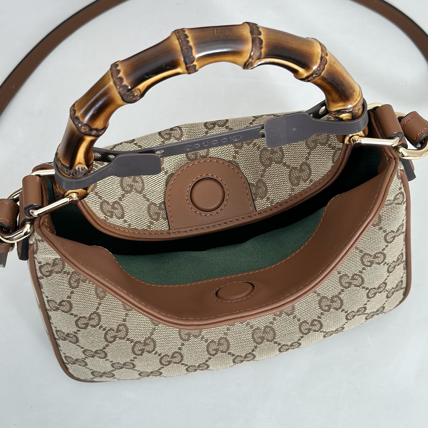 Gv*c*i Diana GG Canvas Tote Bag-25*15*5CM