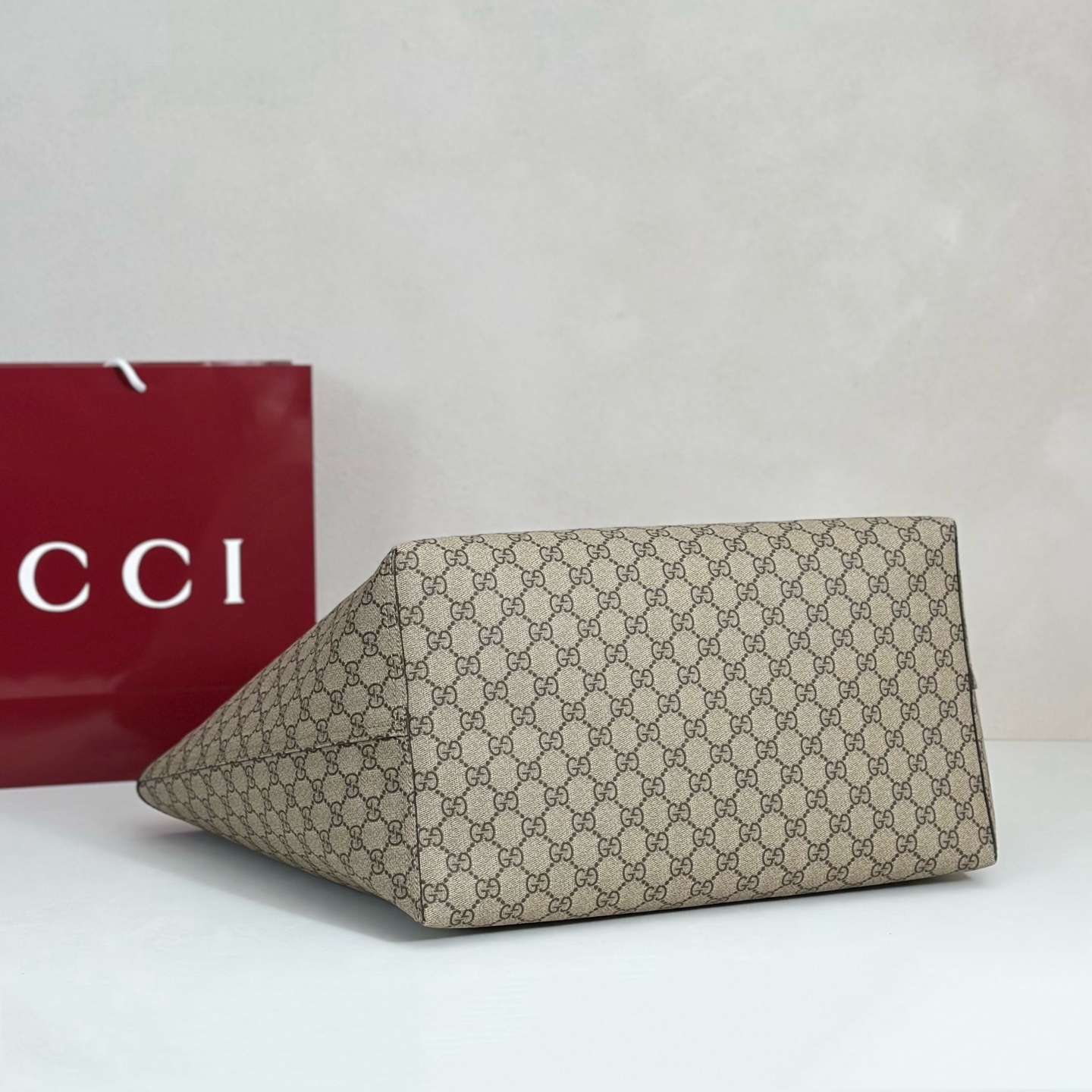 Gv*c*i Brown & Beige Ophidia GG Svp*me Tote -37.5*34.5*22CM