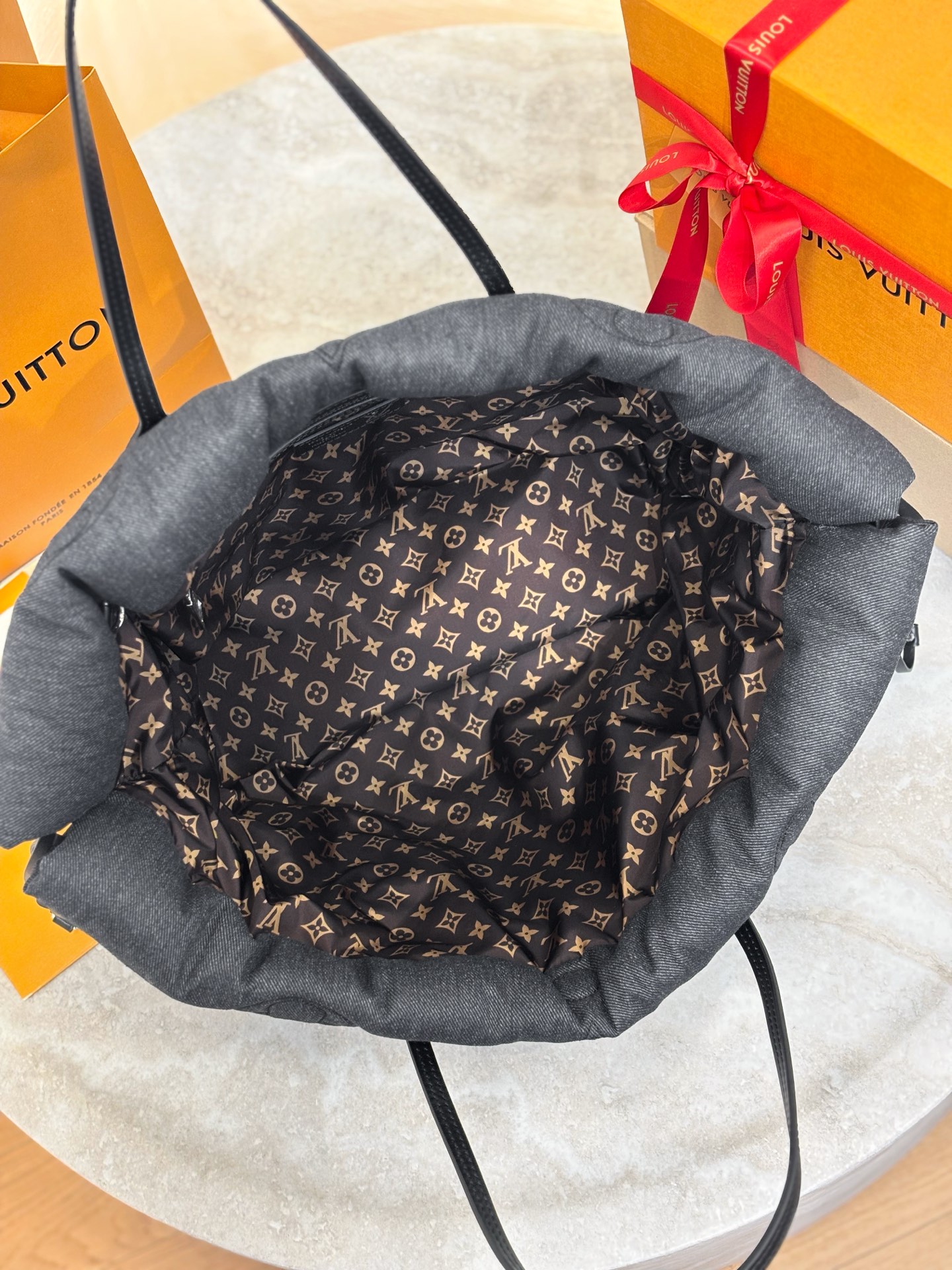 LV Neverfull Inside Out MM Other Monogram Canvas-56x32x18CM