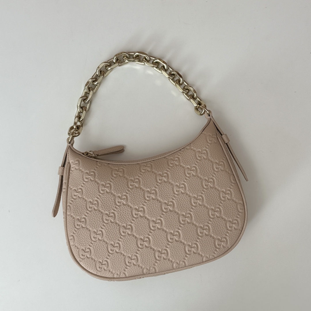 Gv*c* GG Emblem Medium Shoulder Bag-25.5*20CM