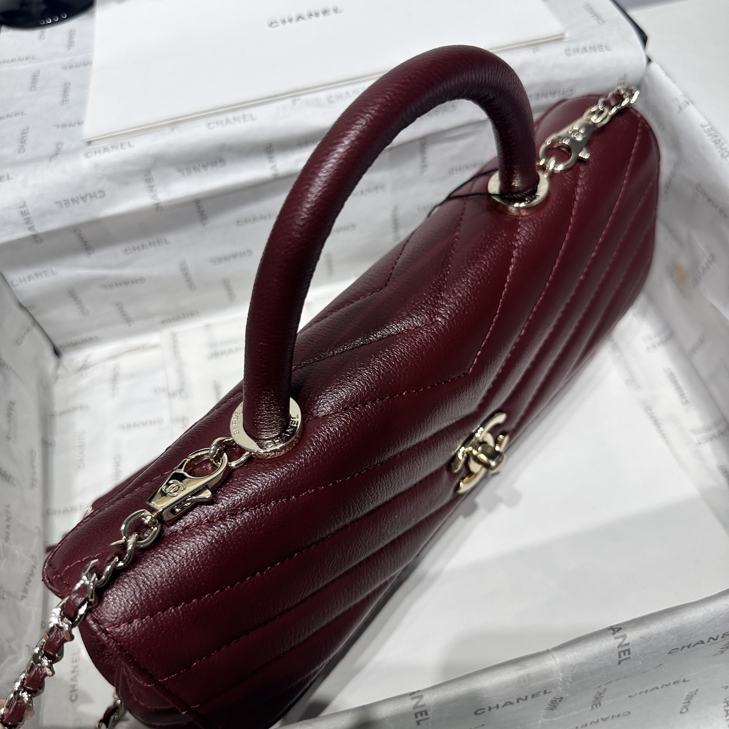 Ch@nel Coco Handle Flap Bag-32CM