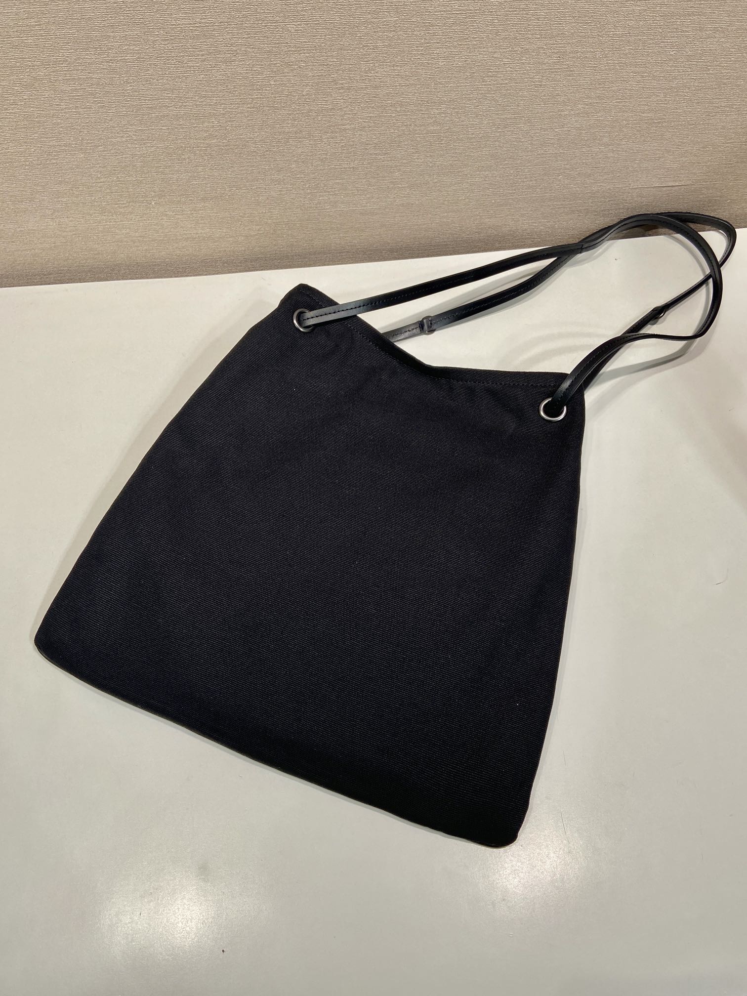 Pra*a Large Route Leather Tote Bag-1BC293-39*33CM