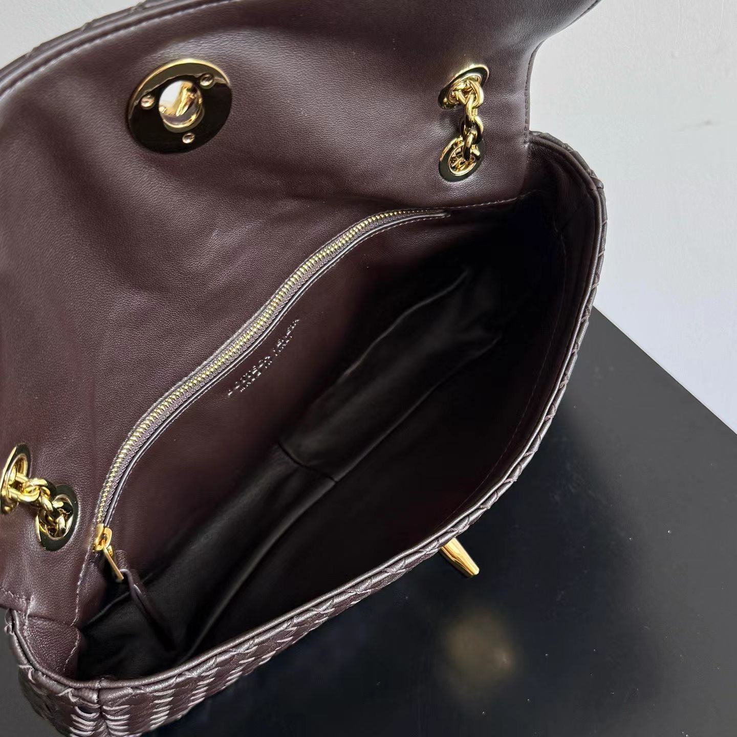 B0tt*ga Ven*ta Madison Intrecciato Leather Shoulder Bag-27*16*6CM