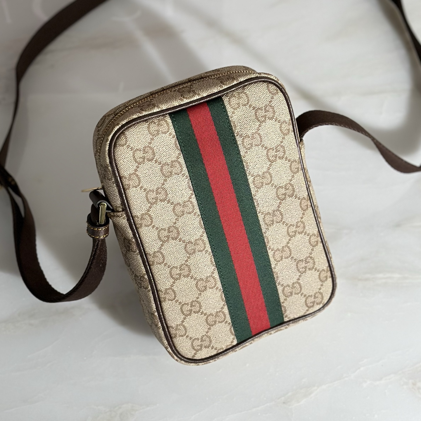 Gvc*1 GG Mmini Bag With Web Bag-13*20*5CM