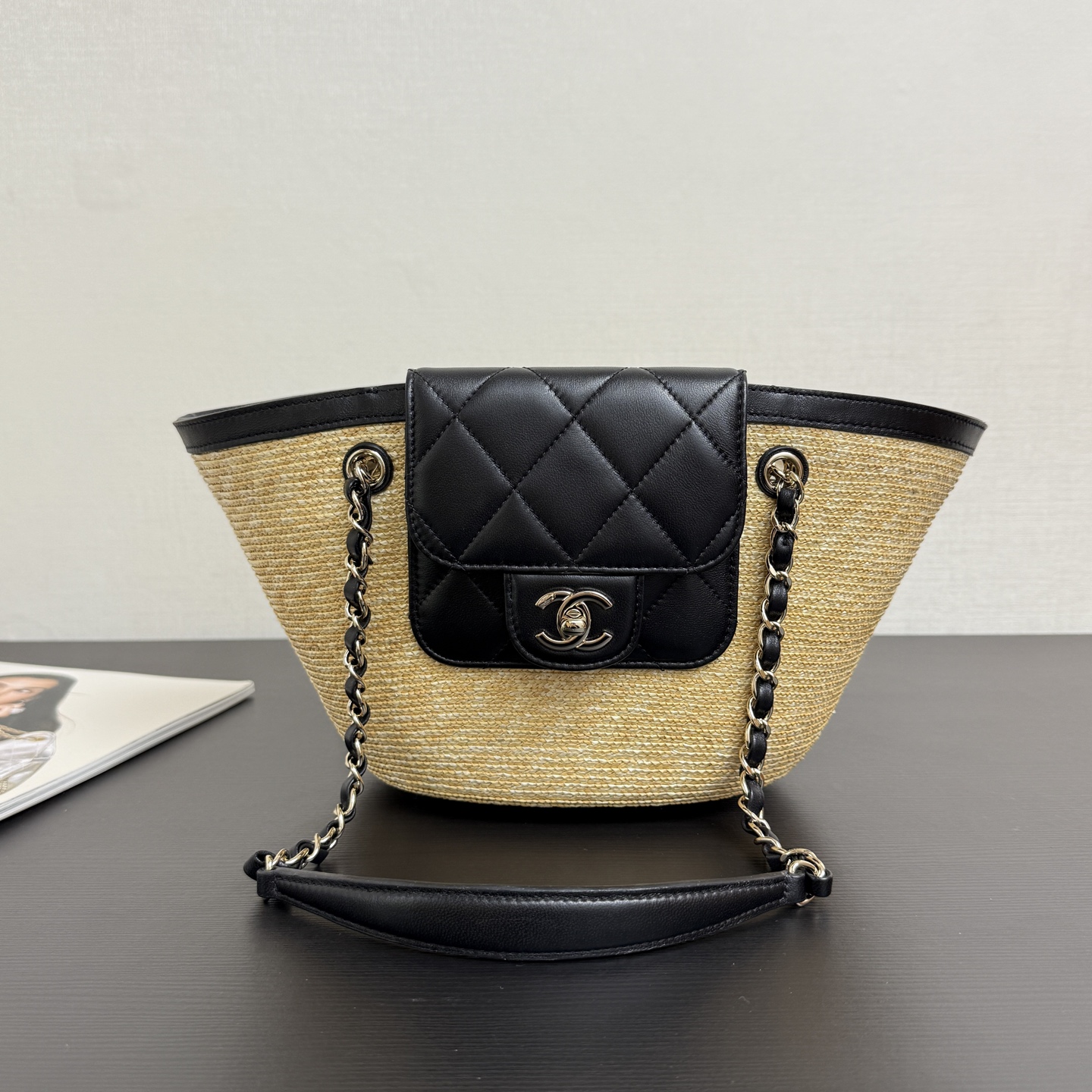 Ch@nel Small Shopping Tote Bag-34*17*12.5CM
