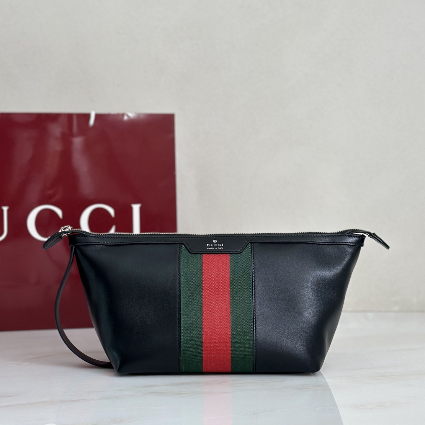 Gv*c*Mega Web Trademark Bag-21.5*16*13.5CM