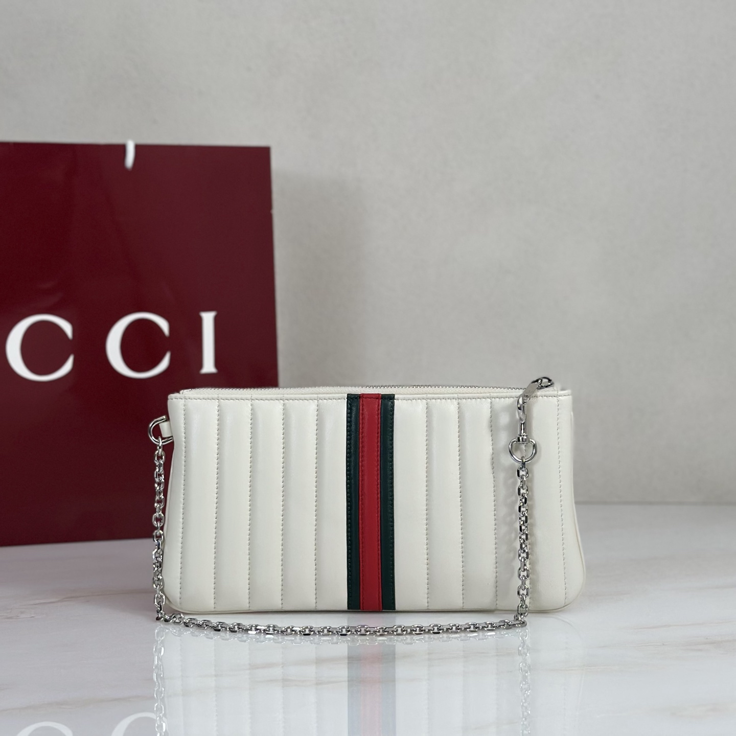 Gv*c* GG Marmont Pouch With Strap-26*13*1.5CM