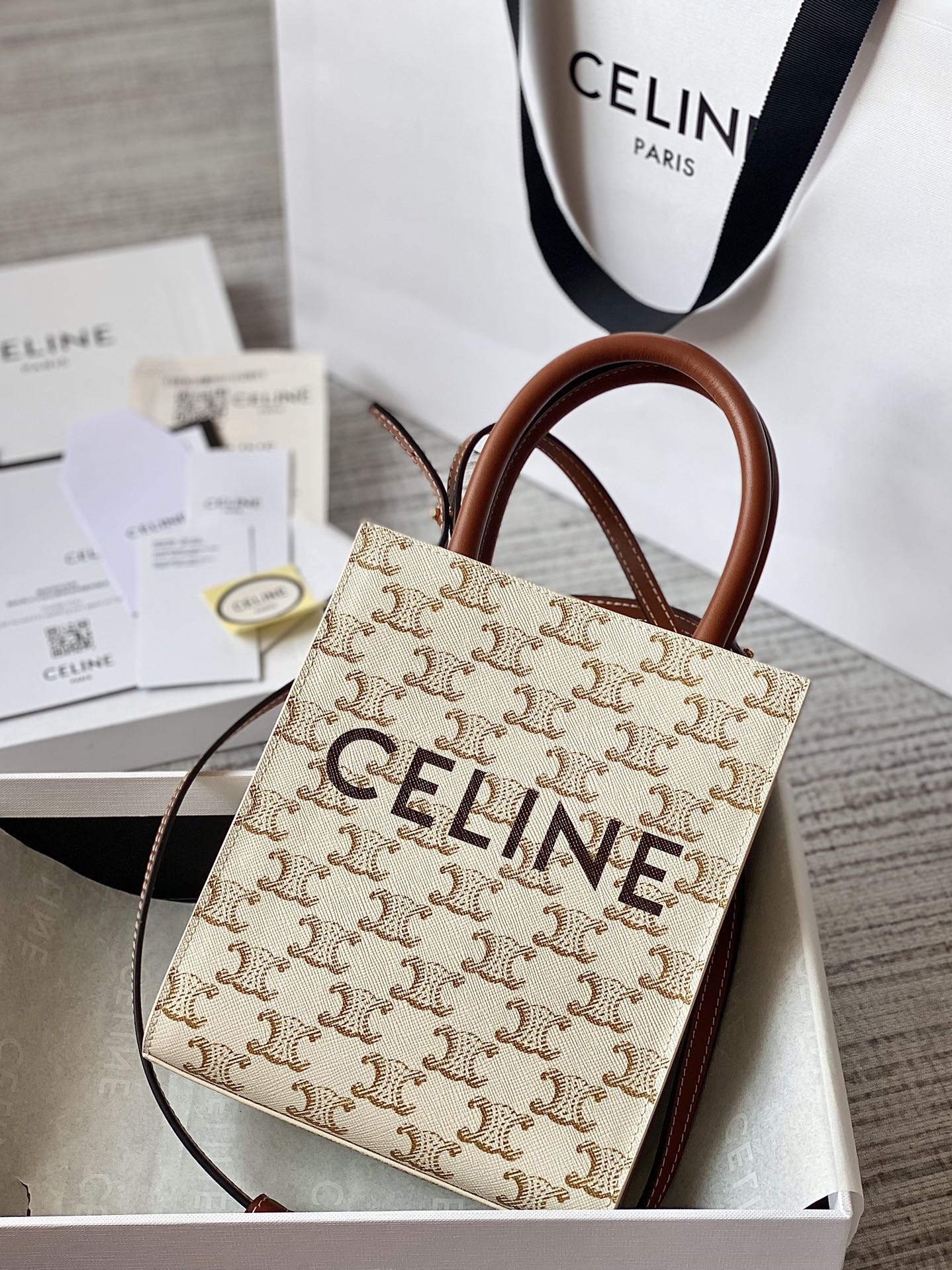 Celin Triomphe Tote-17*21*4CM