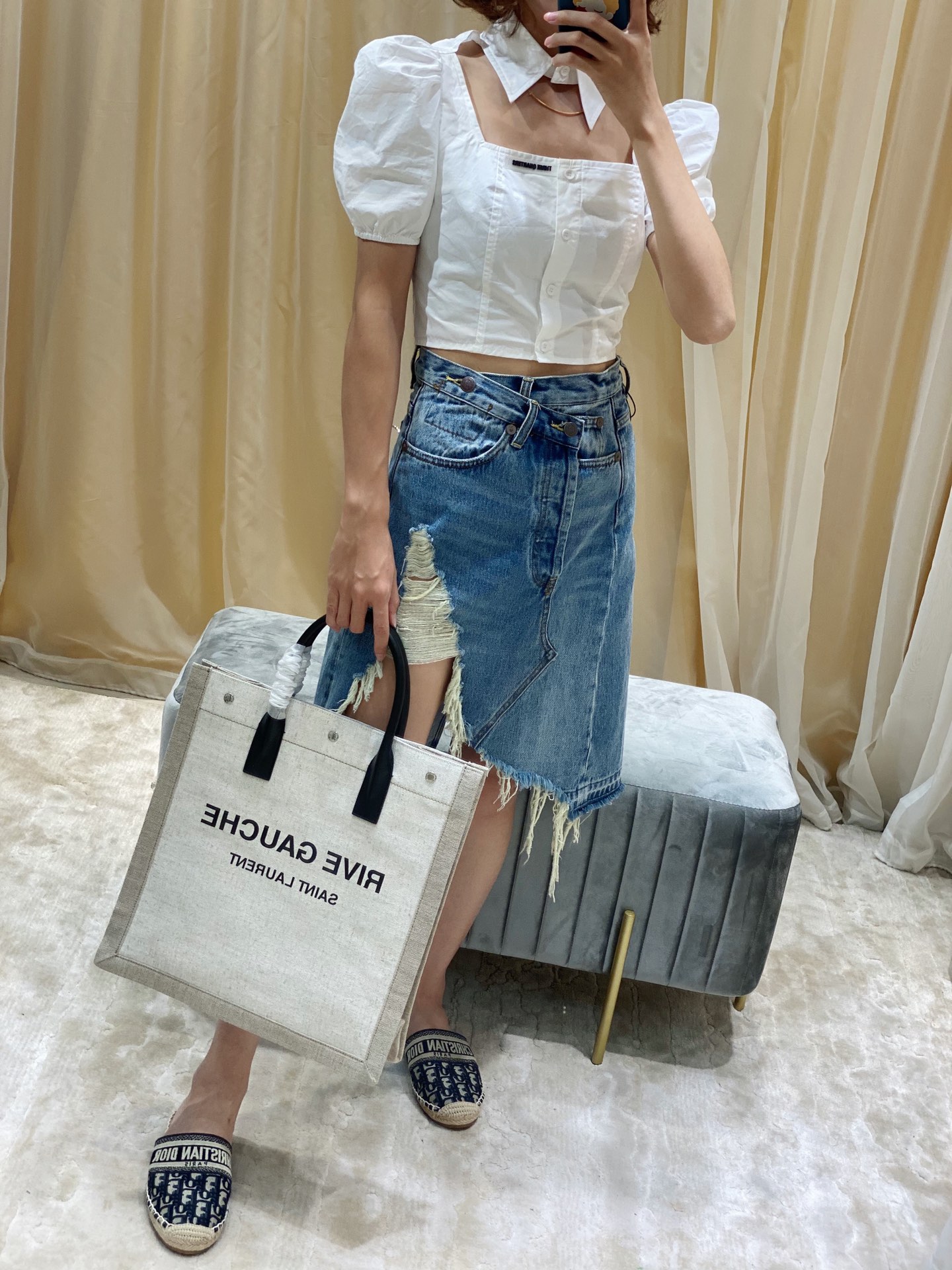 Y*L rive gauche tote bag-37.5*38*17cm